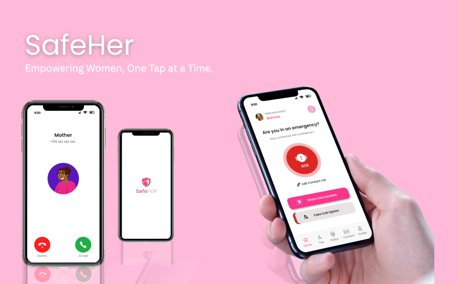 SafeHer Women’s Safety App